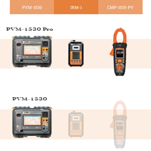 Sonel PVM1530-KIT Photovoltaic Tester options